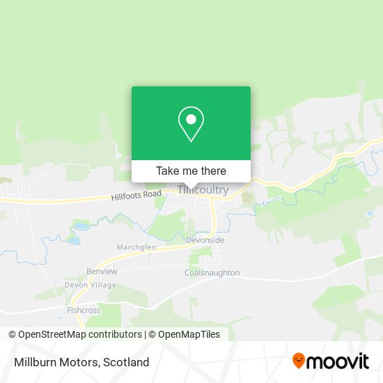 Millburn Motors map