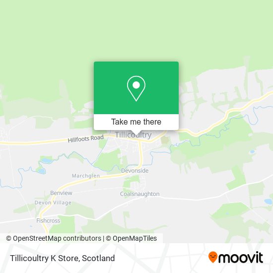 Tillicoultry K Store map