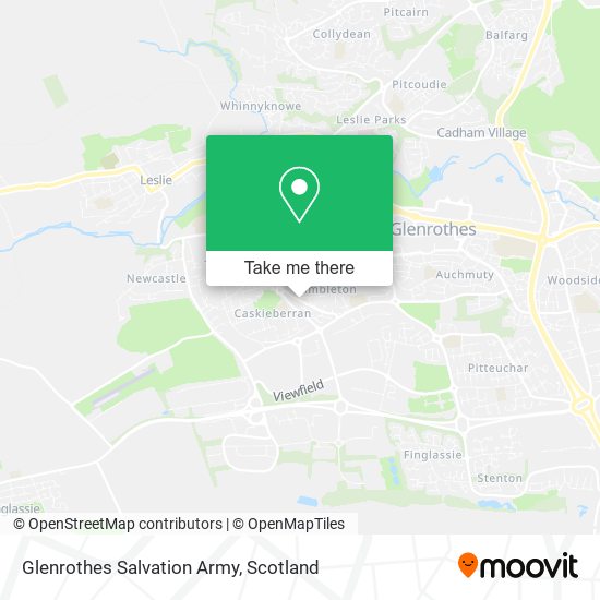 Glenrothes Salvation Army map
