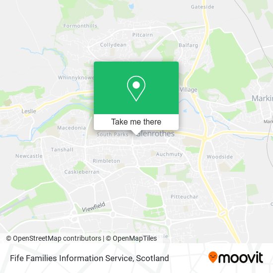 Fife Families Information Service map