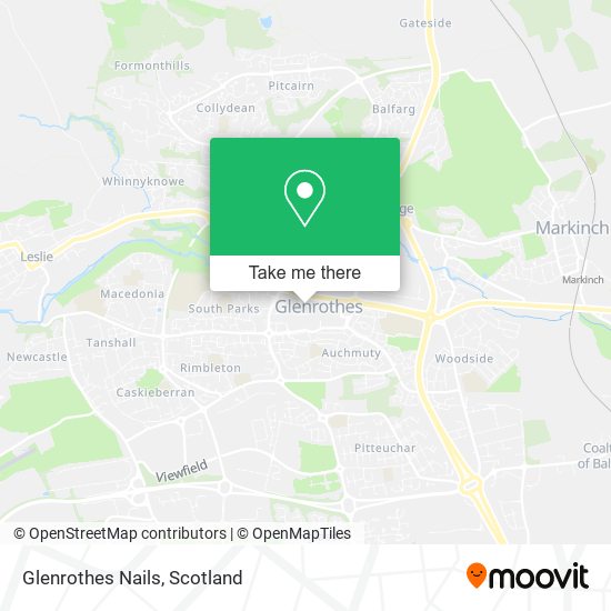 Glenrothes Nails map