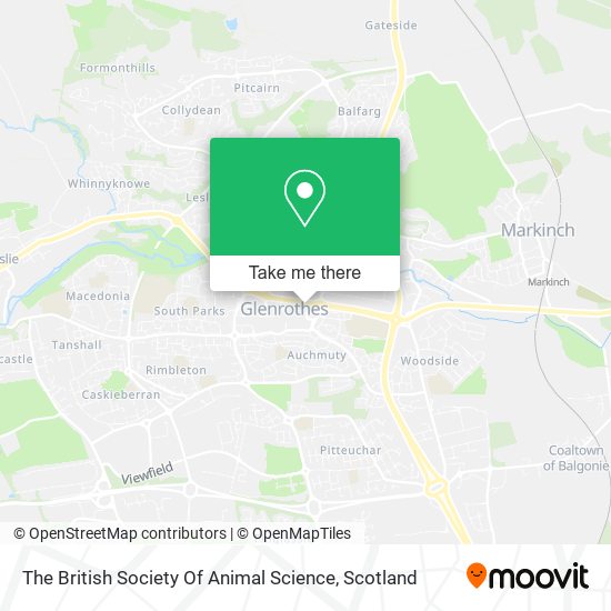 The British Society Of Animal Science map