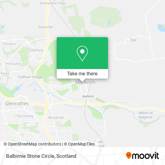 Balbirnie Stone Circle map