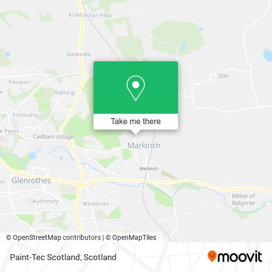 Paint-Tec Scotland map