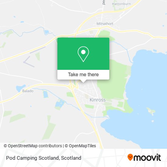 Pod Camping Scotland map