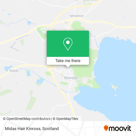 Midas Hair Kinross map