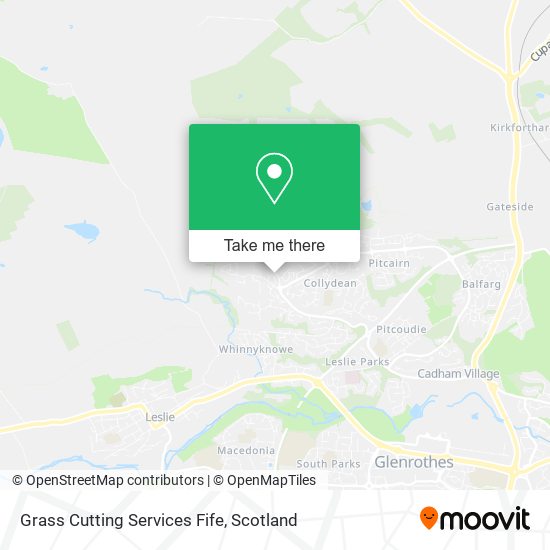Grass Cutting Services Fife map