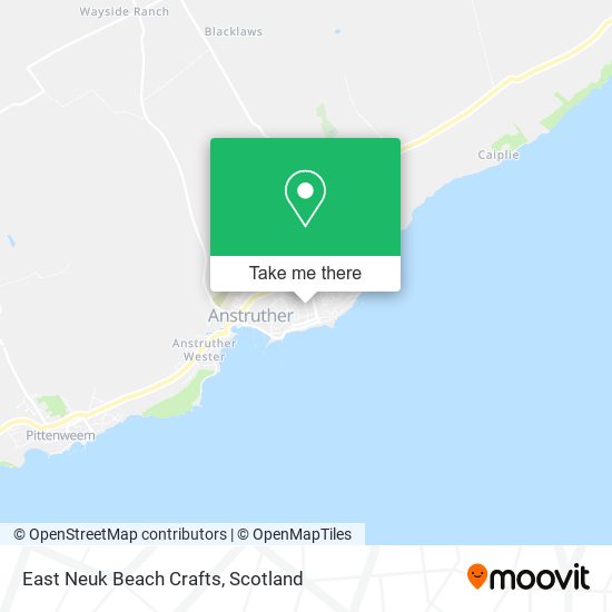 East Neuk Beach Crafts map