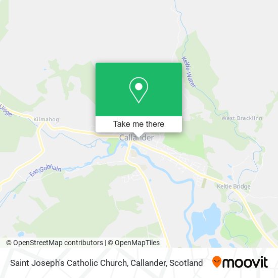 Saint Joseph's Catholic Church, Callander map