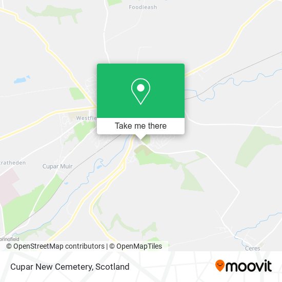 Cupar New Cemetery map