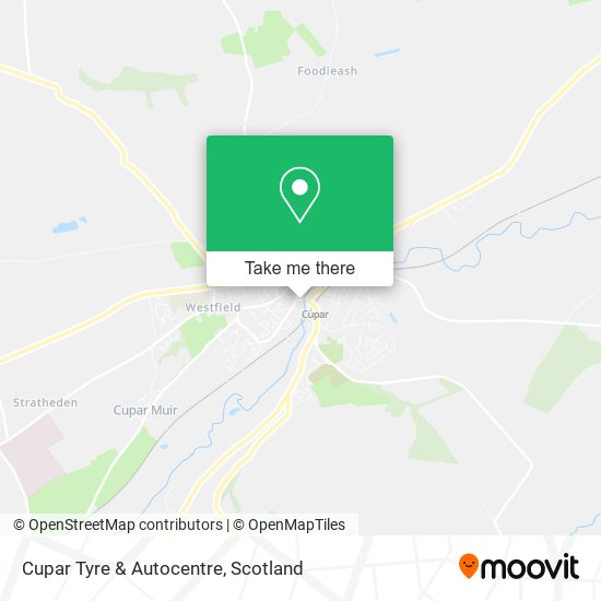 Cupar Tyre & Autocentre map