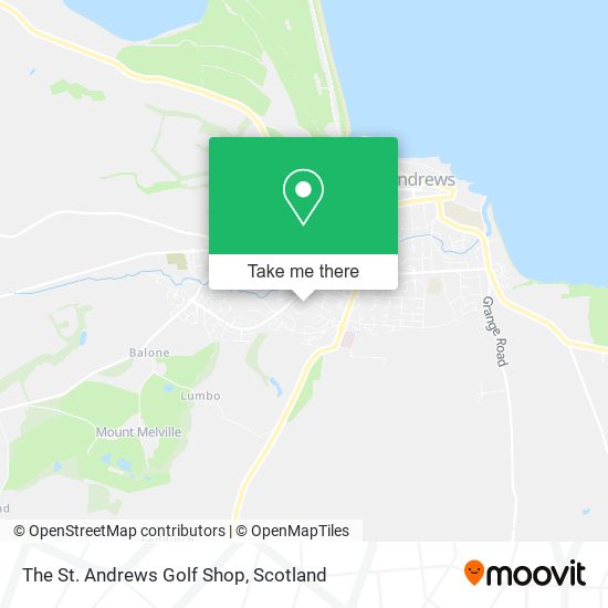 The St. Andrews Golf Shop map