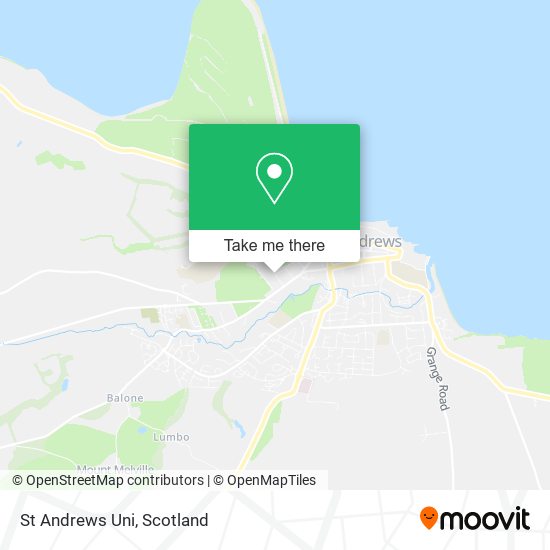 St Andrews Uni map