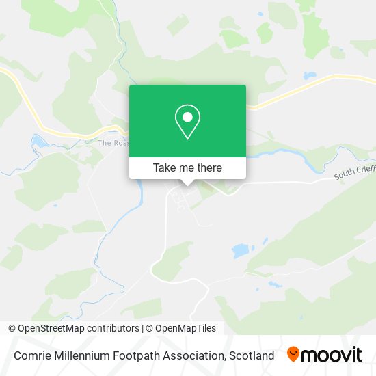 Comrie Millennium Footpath Association map