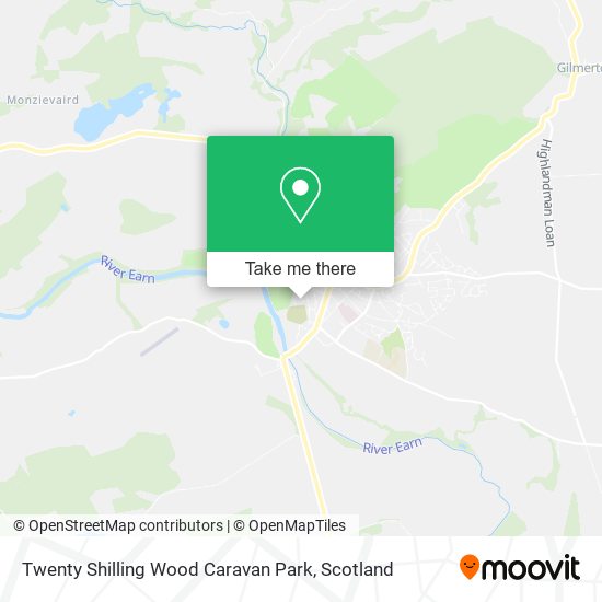 Twenty Shilling Wood Caravan Park map