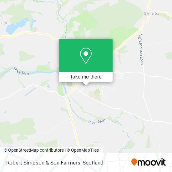 Robert Simpson & Son Farmers map