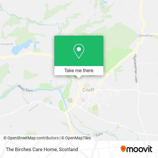 The Birches Care Home map