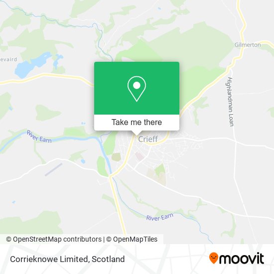 Corrieknowe Limited map