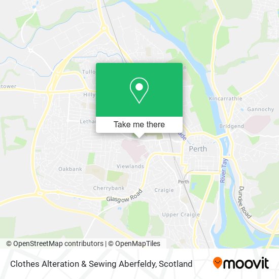 Clothes Alteration & Sewing Aberfeldy map