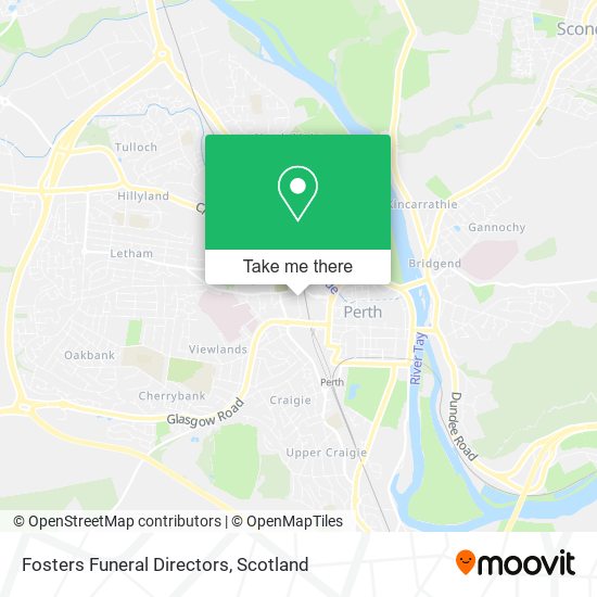 Fosters Funeral Directors map