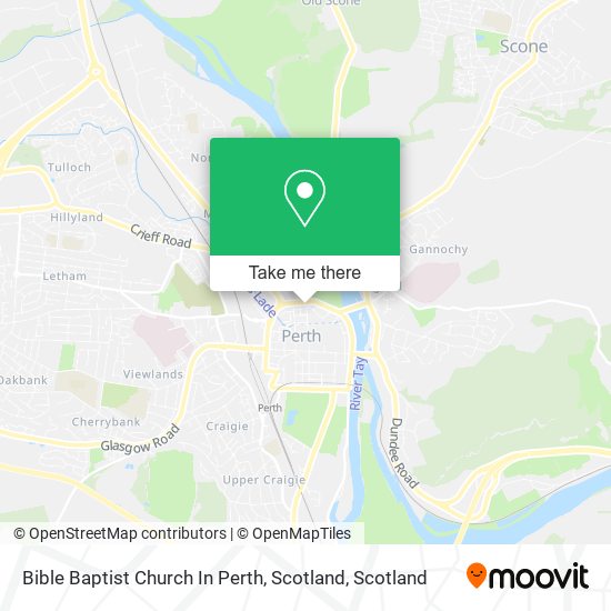 Bible Baptist Church In Perth, Scotland map