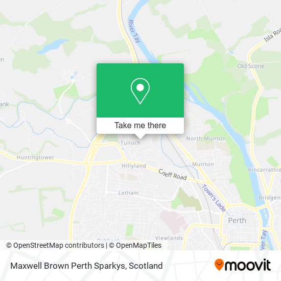 Maxwell Brown Perth Sparkys map