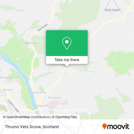 Thrums Vets Scone map