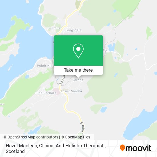 Hazel Maclean, Clinical And Holistic Therapist. map