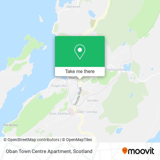 Oban Town Centre Apartment map