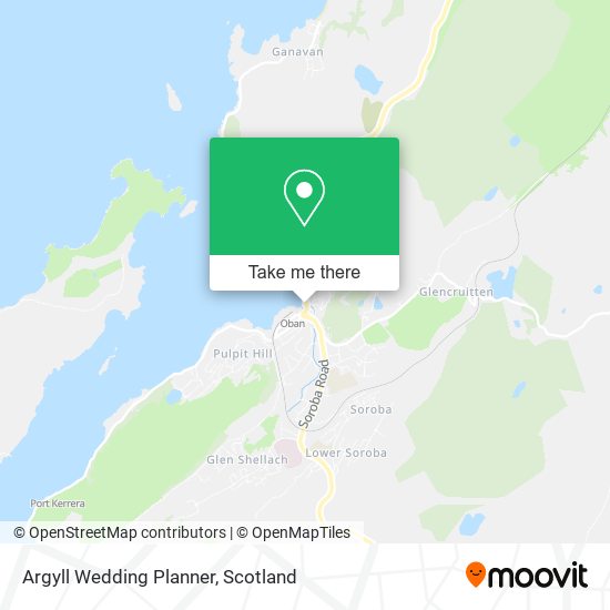 Argyll Wedding Planner map