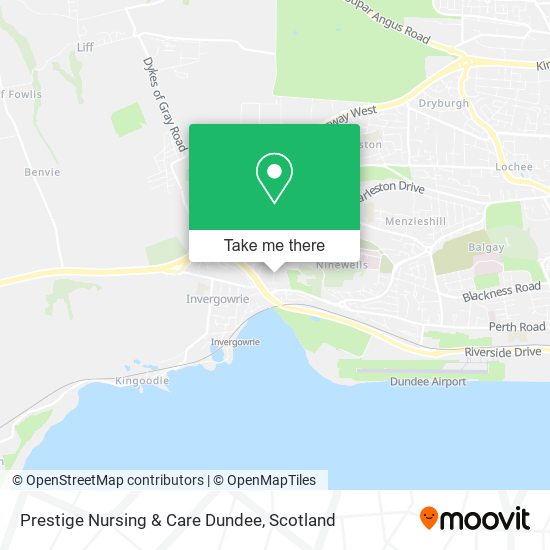 Prestige Nursing & Care Dundee map