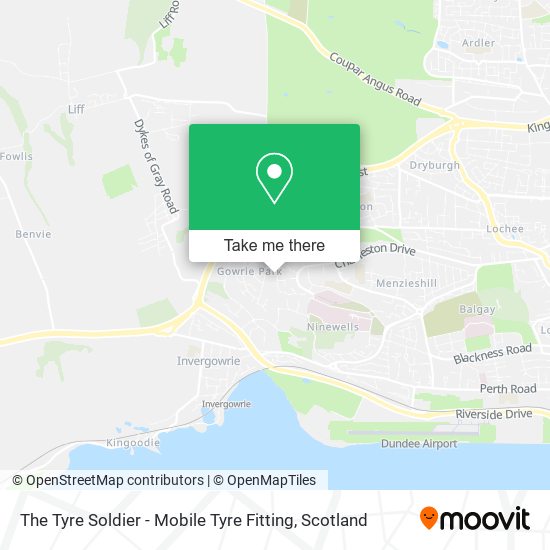 The Tyre Soldier - Mobile Tyre Fitting map