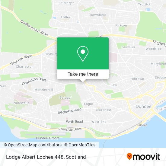 Lodge Albert Lochee 448 map