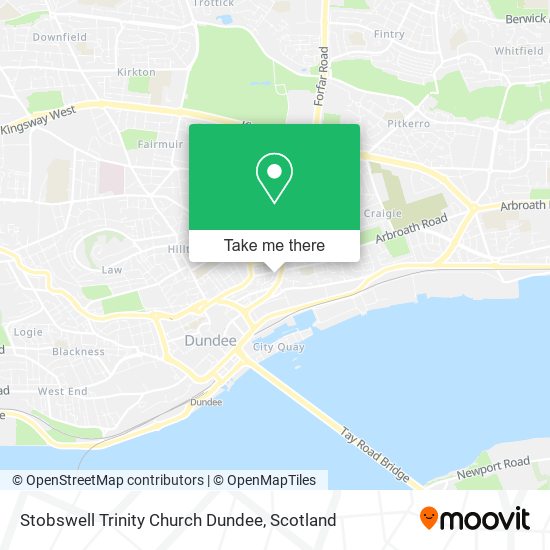 Stobswell Trinity Church Dundee map