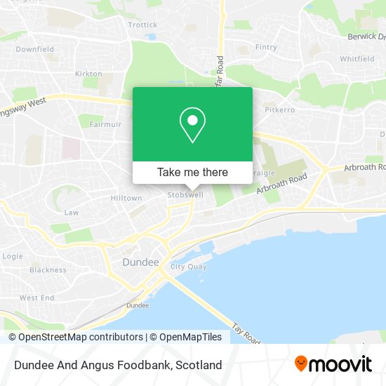 Dundee And Angus Foodbank map