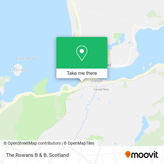 The Rowans B & B map