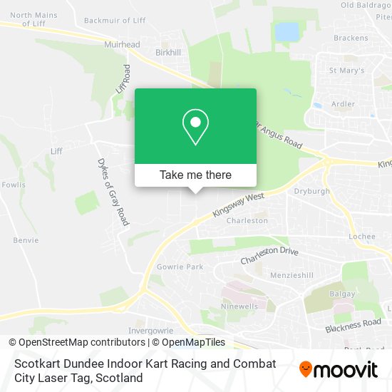 Scotkart Dundee Indoor Kart Racing and Combat City Laser Tag map