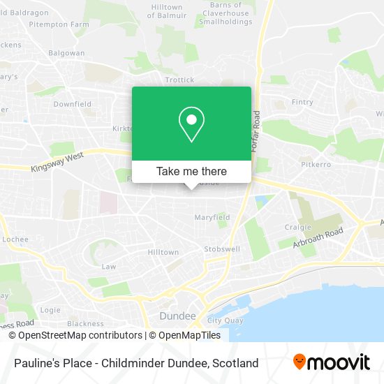 Pauline's Place - Childminder Dundee map