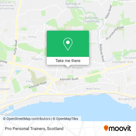 Pro Personal Trainers map