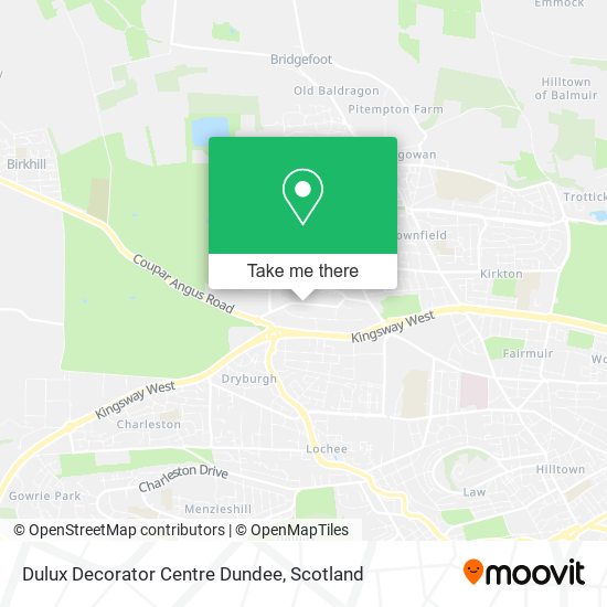 Dulux Decorator Centre Dundee map