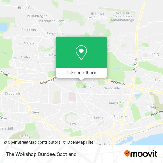 The Wokshop Dundee map