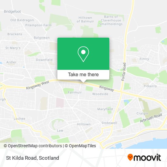 St Kilda Road map