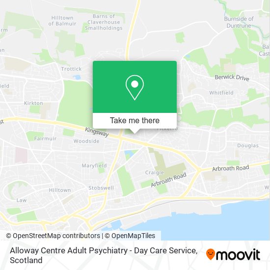 Alloway Centre Adult Psychiatry - Day Care Service map