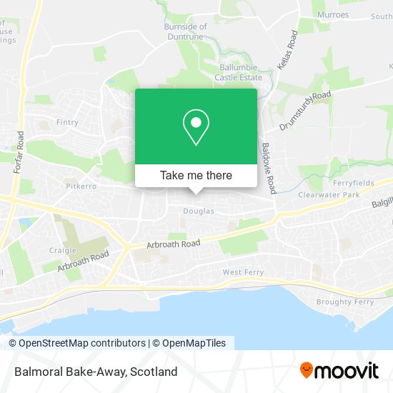 Balmoral Bake-Away map