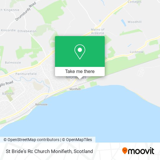 St Bride's Rc Church Monifieth map