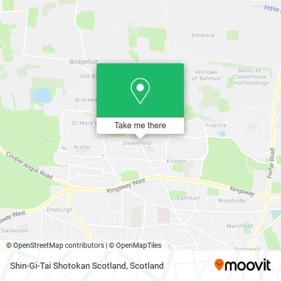 Shin-Gi-Tai Shotokan Scotland map