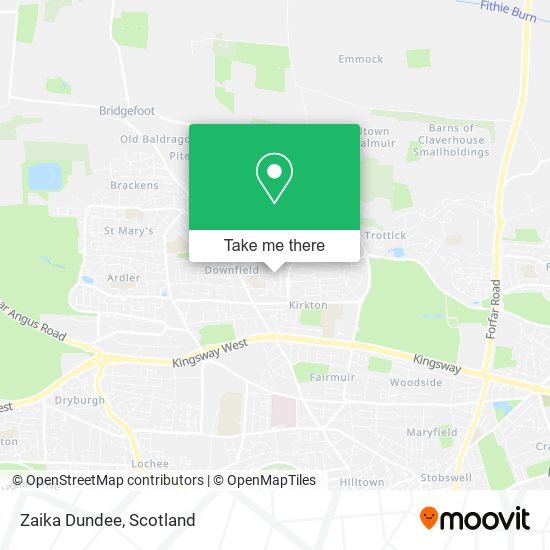 Zaika Dundee map