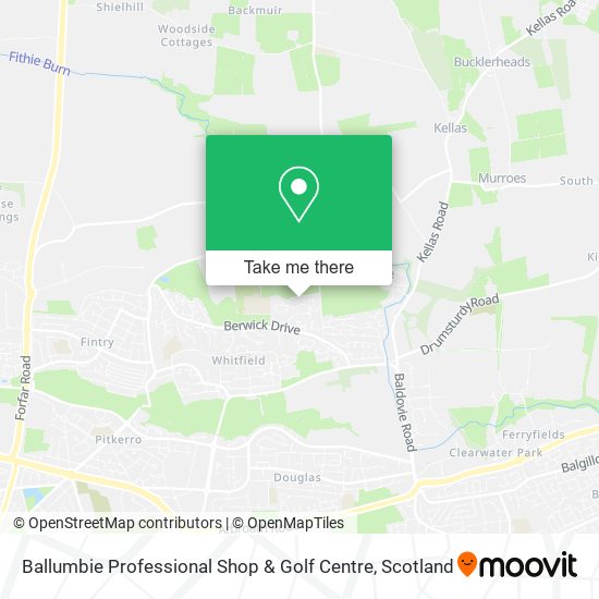Ballumbie Professional Shop & Golf Centre map