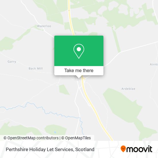 Perthshire Holiday Let Services map