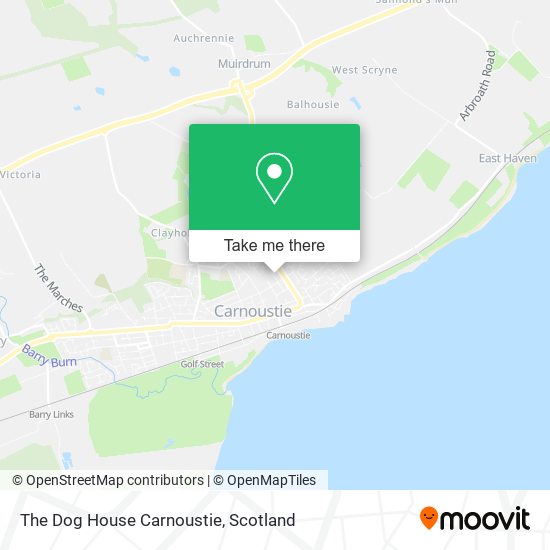 The Dog House Carnoustie map